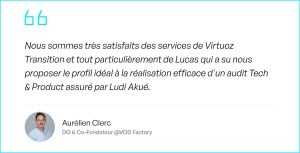 Le témoignage de Aurélien de VOD Factory sur l'accompagnement de Virtuoz Transition
